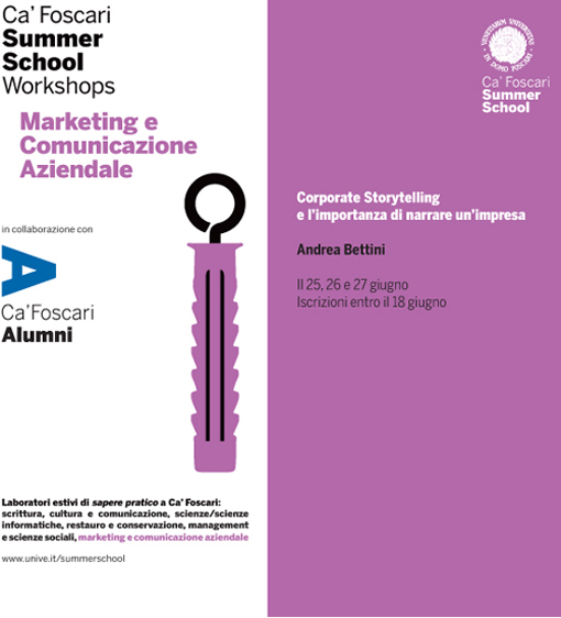 Ca' Foscari Summer School - L'importanza di narrare un'impresa