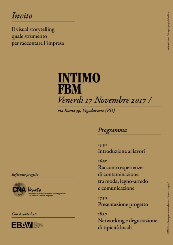 CNA VENETO - Contaminazione On Tour - Storytelling with Andrea Bettini