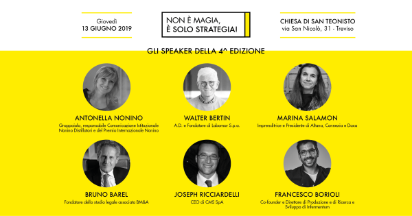 Gli speaker di Non è magia è solo strategia 2019